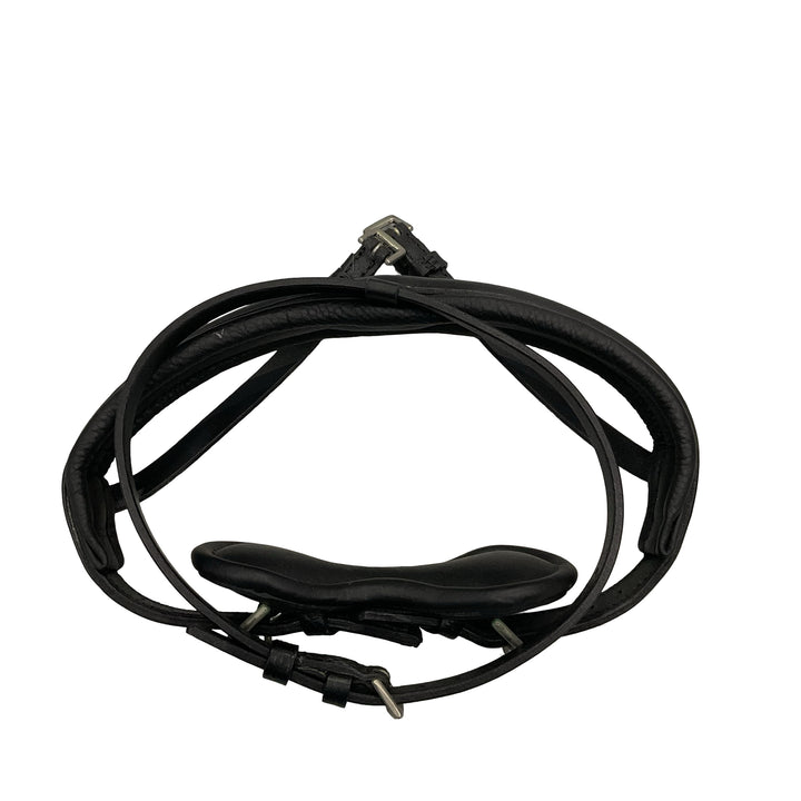 Stubben Padded Flash Noseband Horse Black Used - H