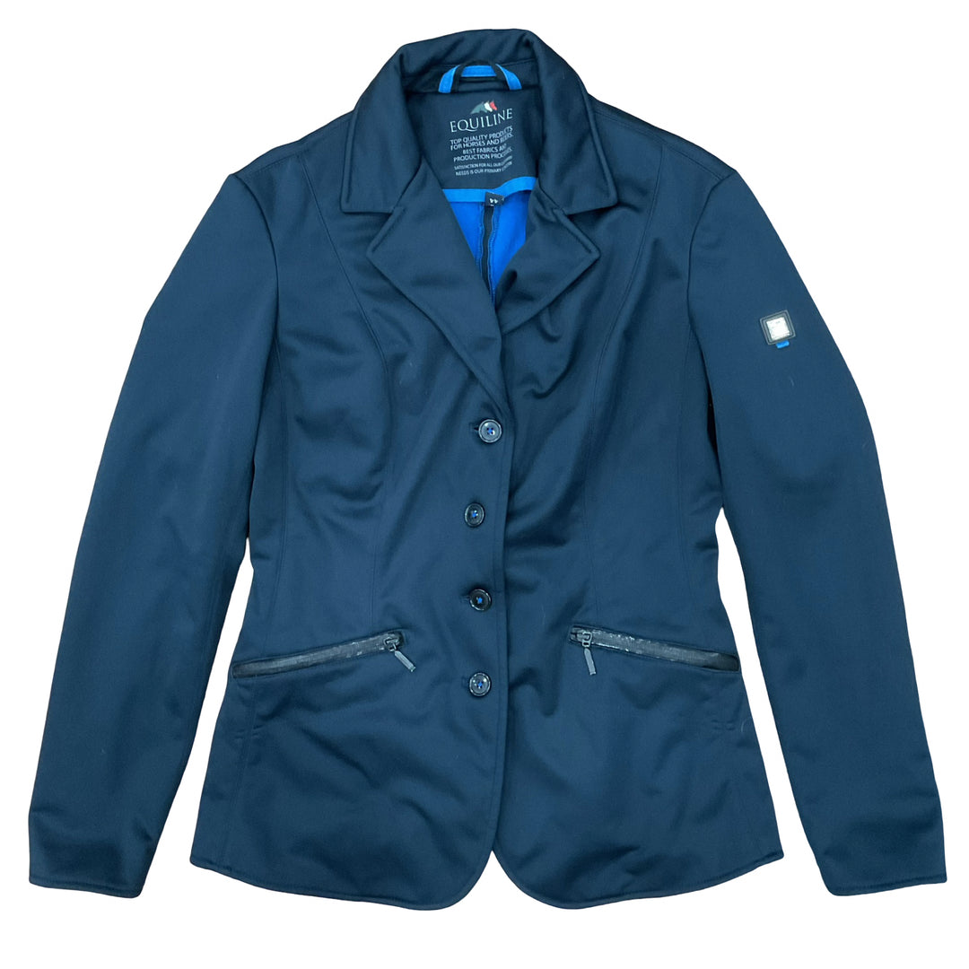 Equiline Women's 44 Fleece Lined Winter Show Coat Navy Used
