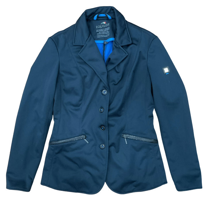 Equiline Women's 44 Fleece Lined Winter Show Coat Navy Used