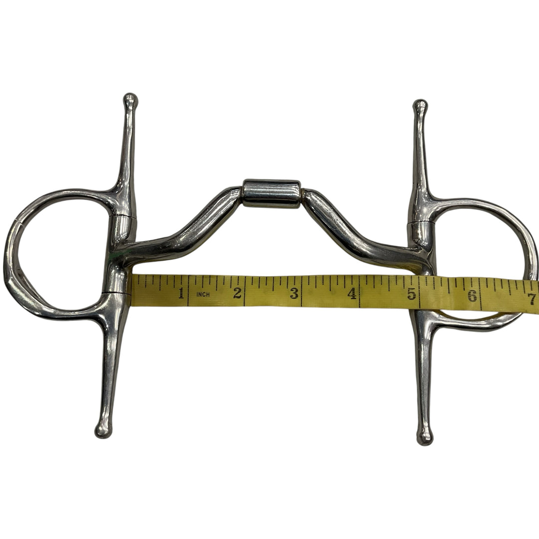 Myler 5" Full Cheek Ported Snaffle With Hooks Used - H