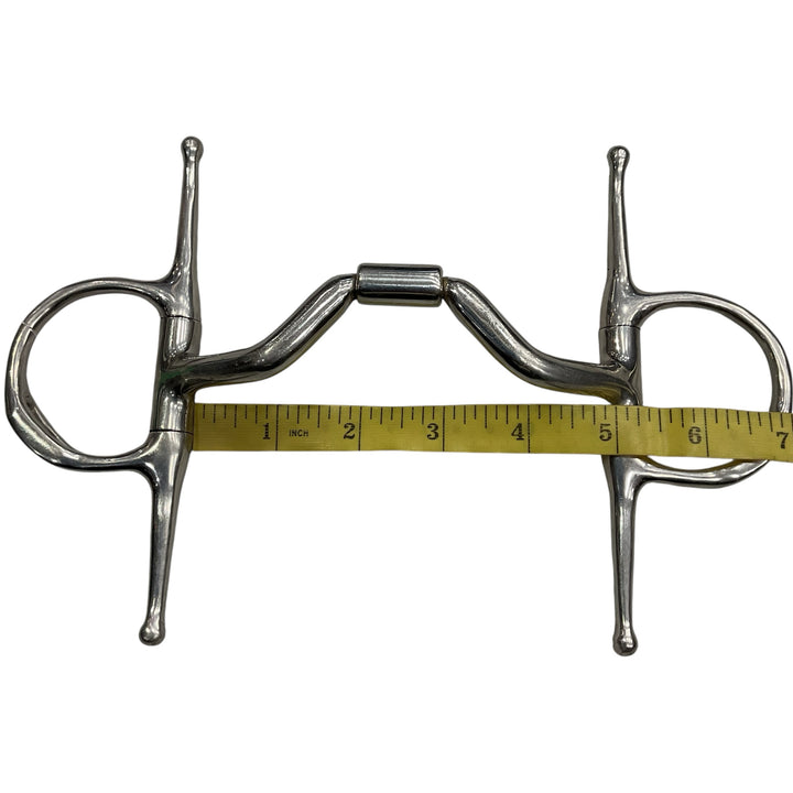 Myler 5" Full Cheek Ported Snaffle With Hooks Used - H