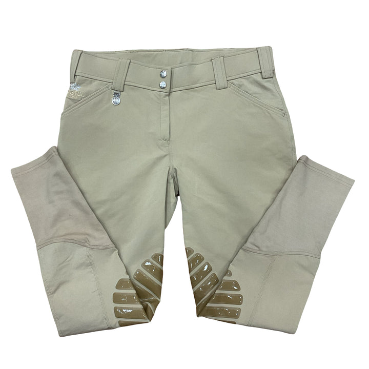 Kastel Women's Size 32 Charlotte Tan Silicone Knee Patch Breech New