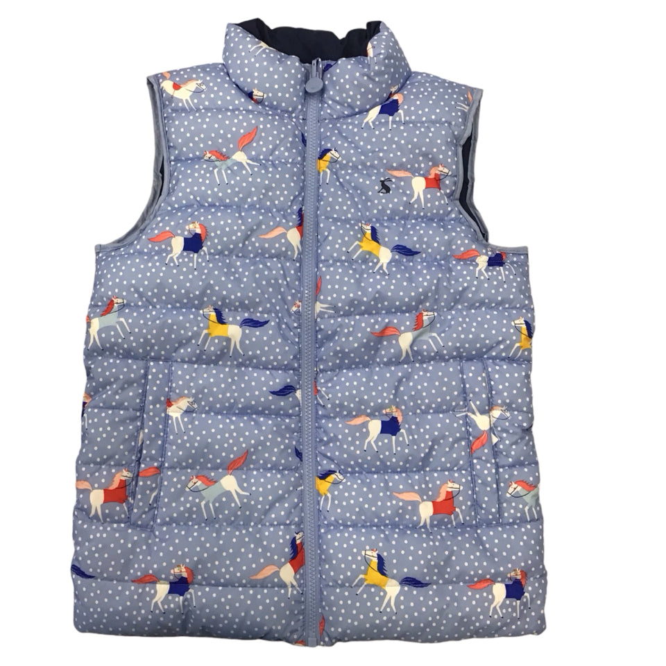 Joules Reversible Puffer Vest Child 9/10 New - H