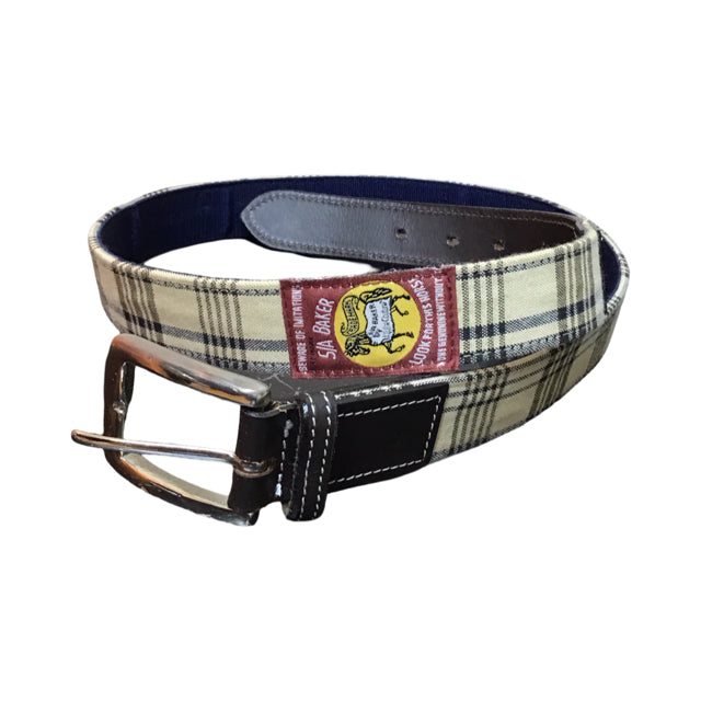 BAKER LG Classic Plaid Belt USED B
