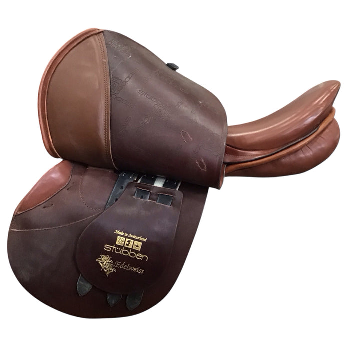 17.5" Stubben Edelweiss 31cm Med/Wide Used Hunter/Jumper Saddle - H