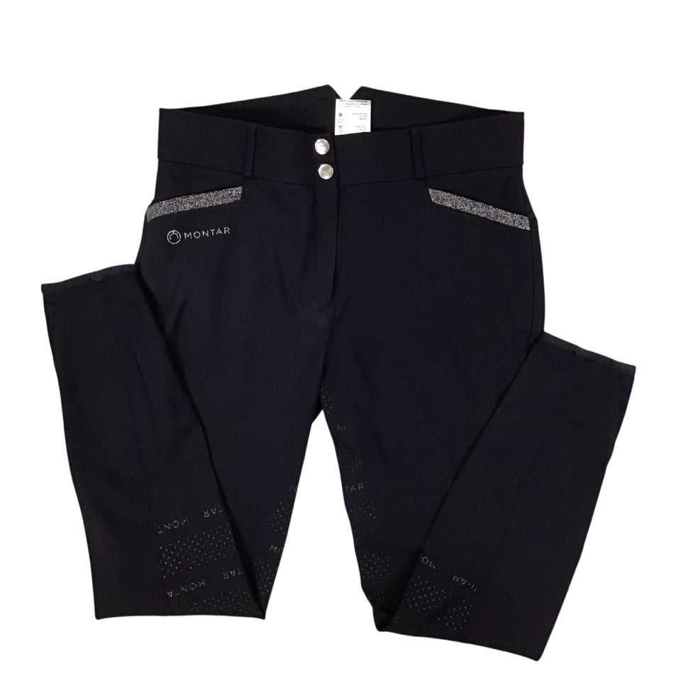 Montar Women's 42 Full Seat Schooling Breech Navy Used - H