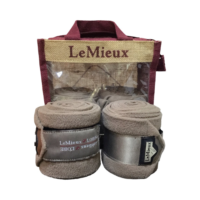 LEMIEUX Mink Loire Polo Wraps (4) USED B