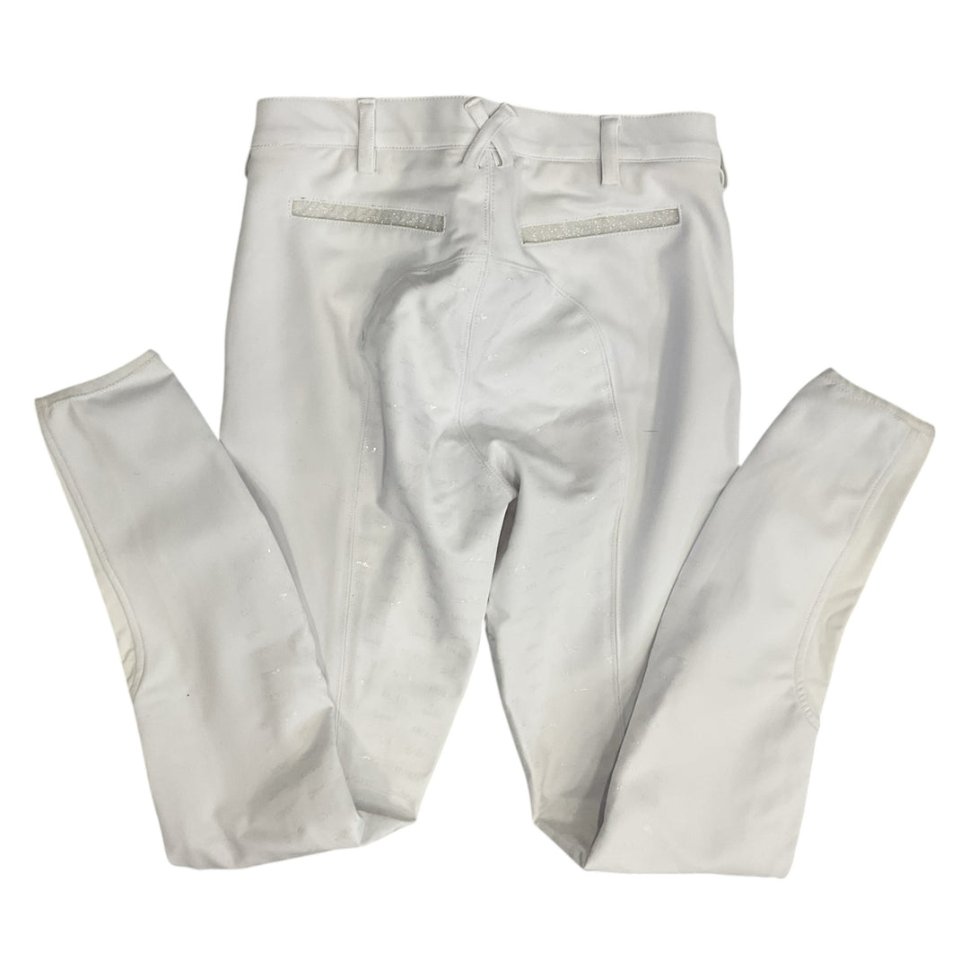 Schockemohle Women's 36 Chayenne Full Seat Show Breech White Used - H