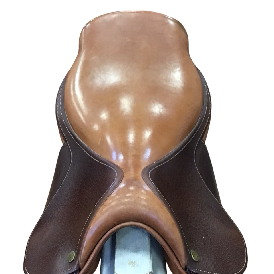 17.5" Bruno Delgrange PJ Pro Medium Used Hunter/Jumper Saddle - H