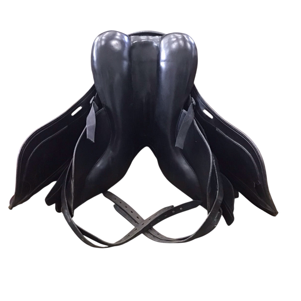 17" Schleese JES Ride International Elite Medium Used Dressage Saddle - H