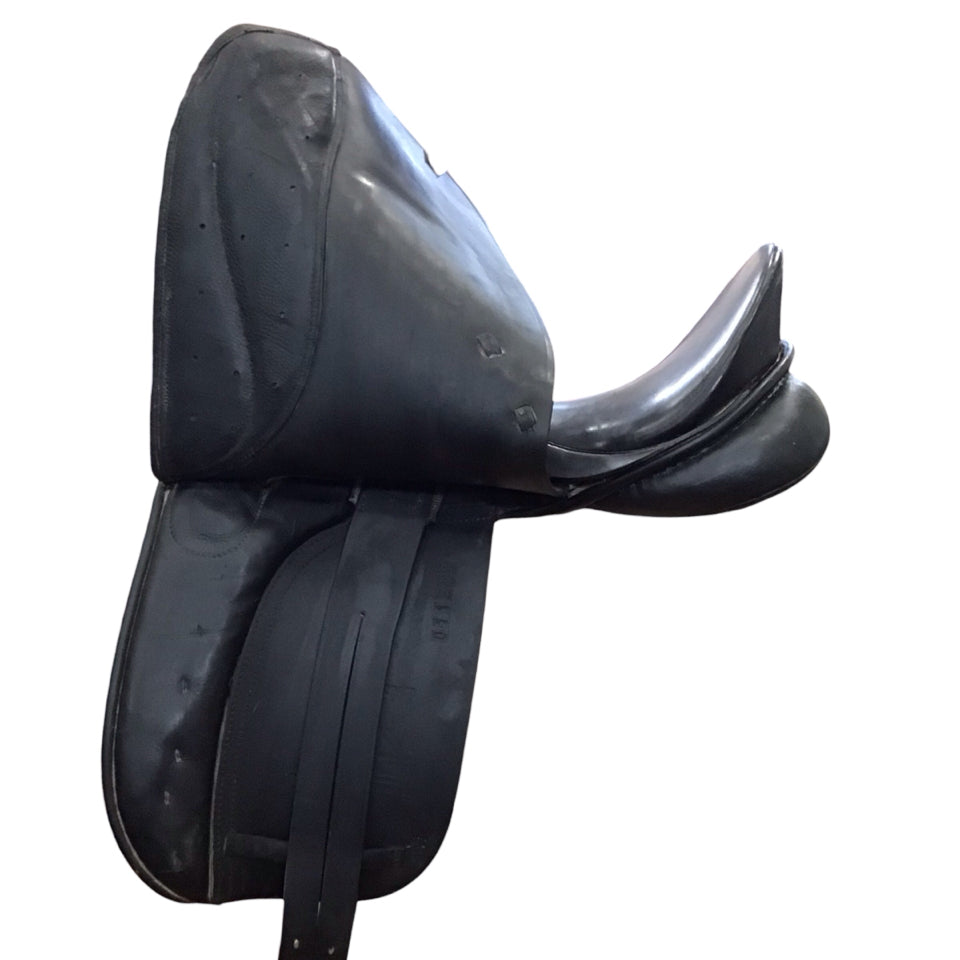 17.5" Zaldi New Kent Medium Used Dressage Saddle - H