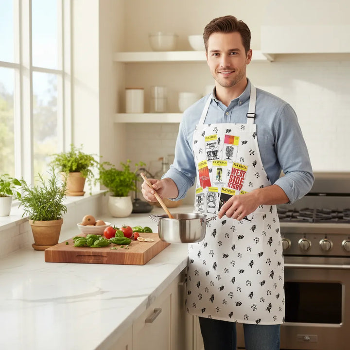 Sondheim Apron - Choose your favorite Playbill covers