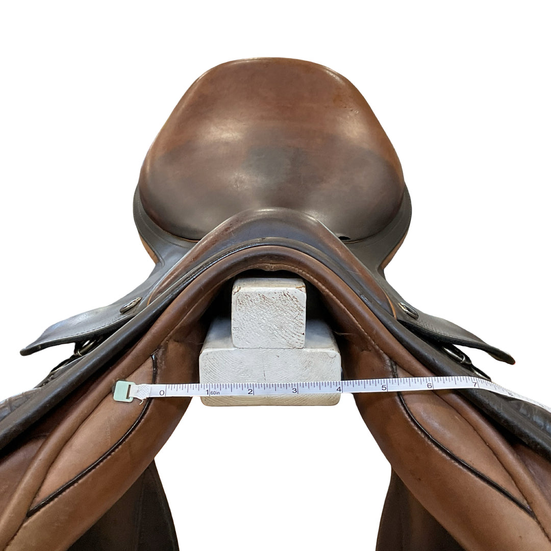 17" Hulsebos Semi-Custom Wide Used Hunter/Jumper Saddle