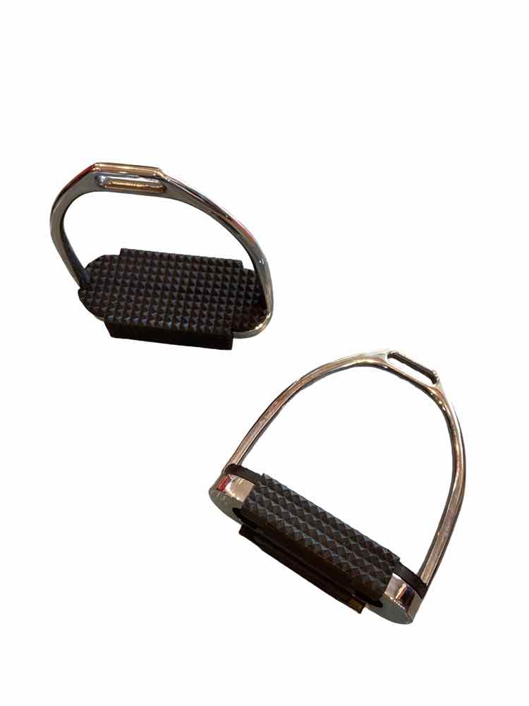 Intec new black sure grip stirrups 4 3/4" B