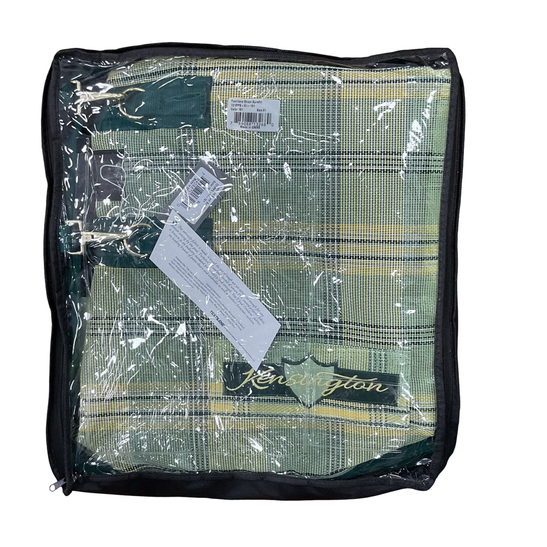 Kensington 81" Textilene SureFit Fly Sheet Green/Yellow New