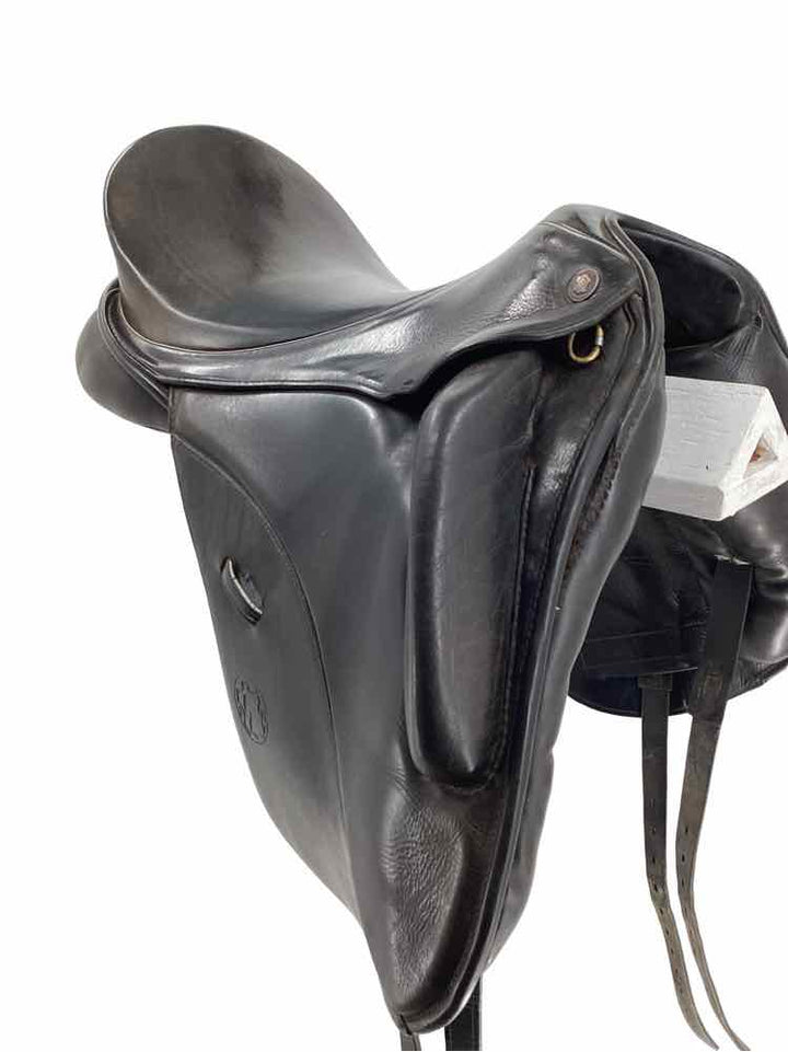 18" Henning used dressage saddle with cover B