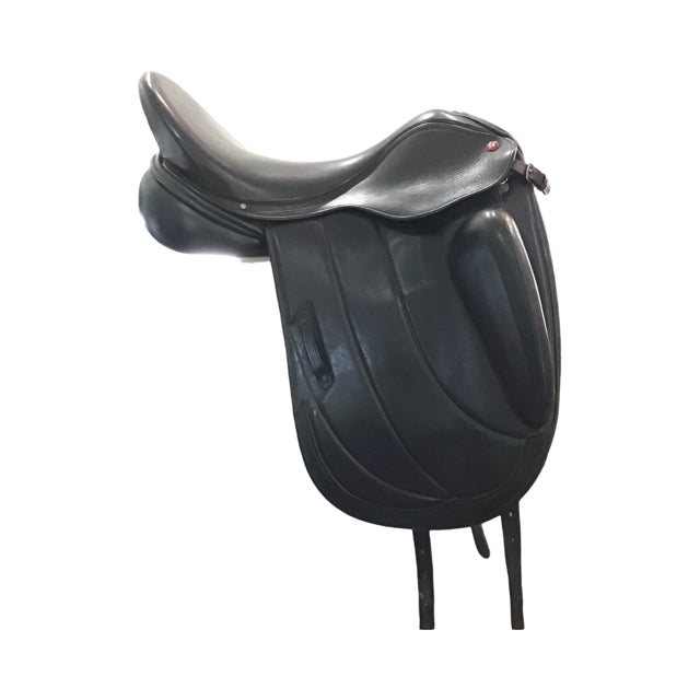 17.5" Albion Fabrento Medium Wide ADJ Tree Used Dressage Saddle - C