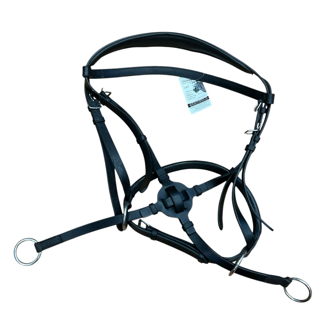 Nurtural Harmonie Warmblood Leather Bitless Bridle New - H