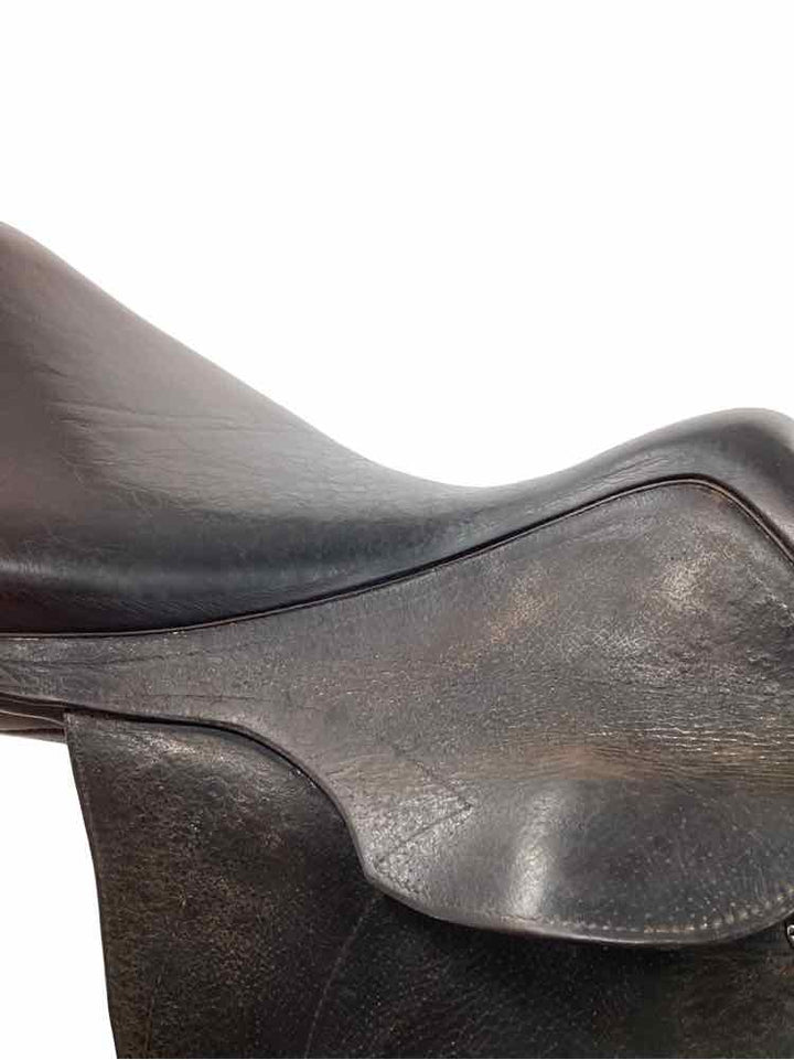 18" Pessoa Gen X Elite XCH wool flocked used close contact saddle B