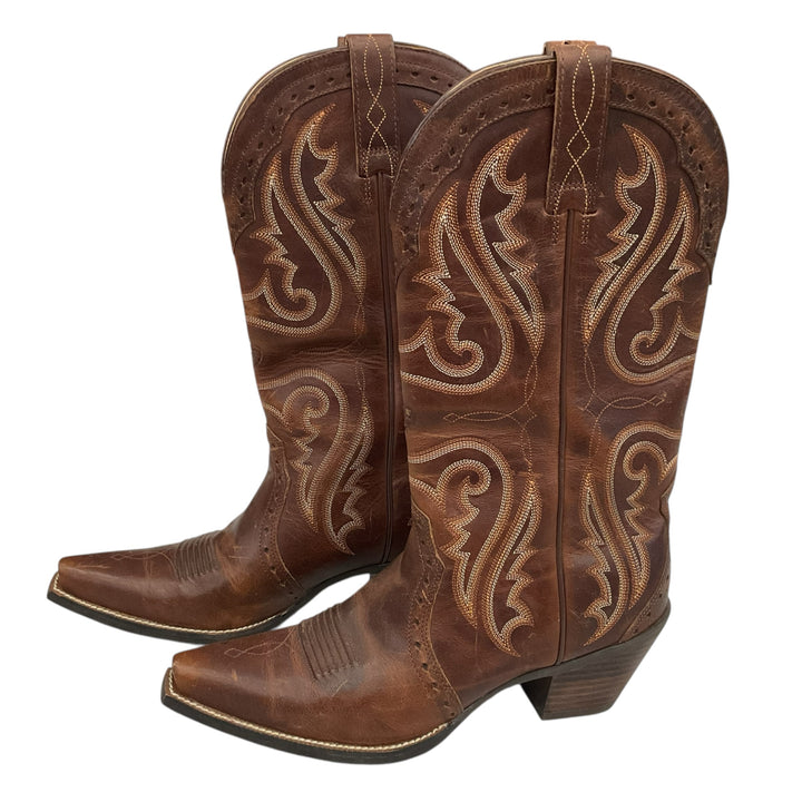 Ariat Women's 8.5 Heritage Western X Toe Boot Vintage Caramel Used - H