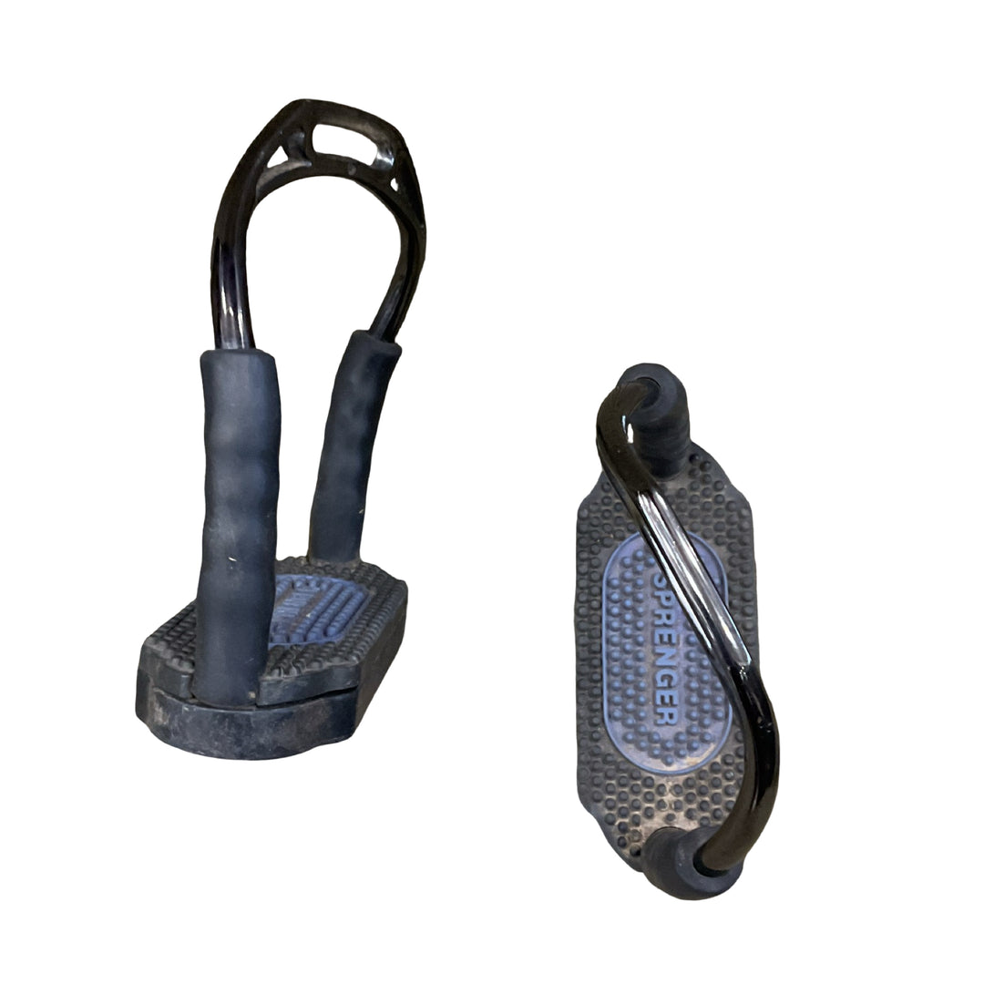 Herm Sprenger 4.5" Bow Balance Fillis Stirrups Black Used