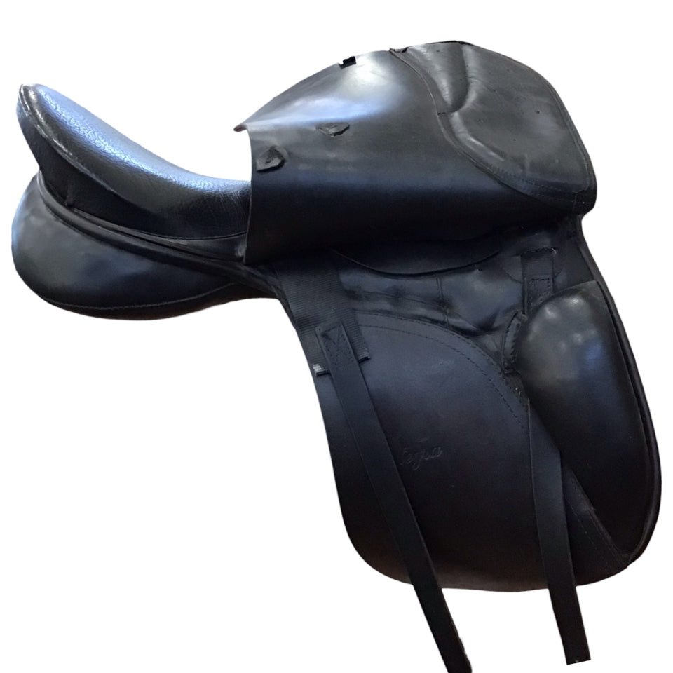 18.5" Rembrandt Integra Adjustable Used Dressage Saddle - H