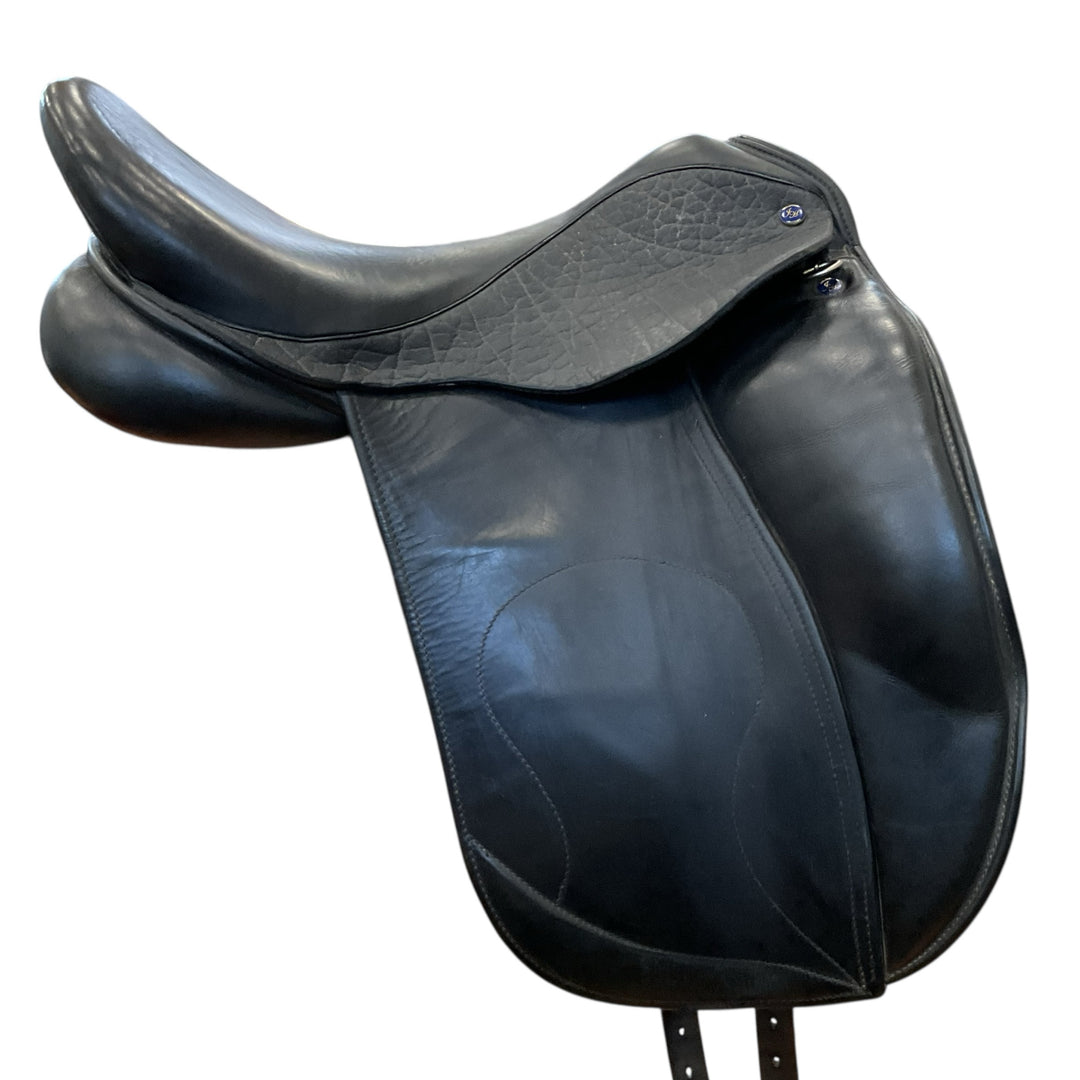 18" Hulsebos WB4 Med/Wide Used Dressage Saddle - H