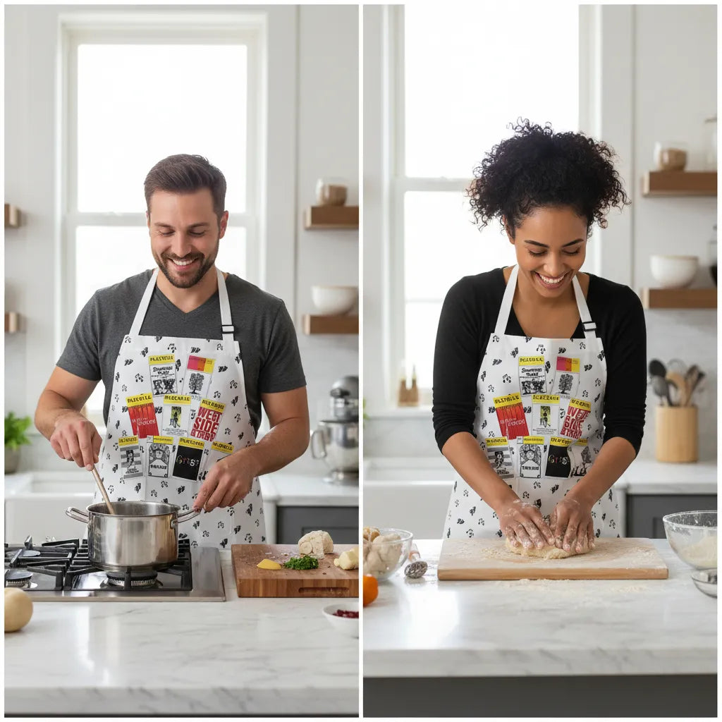 Sondheim Apron - Choose your favorite Playbill covers