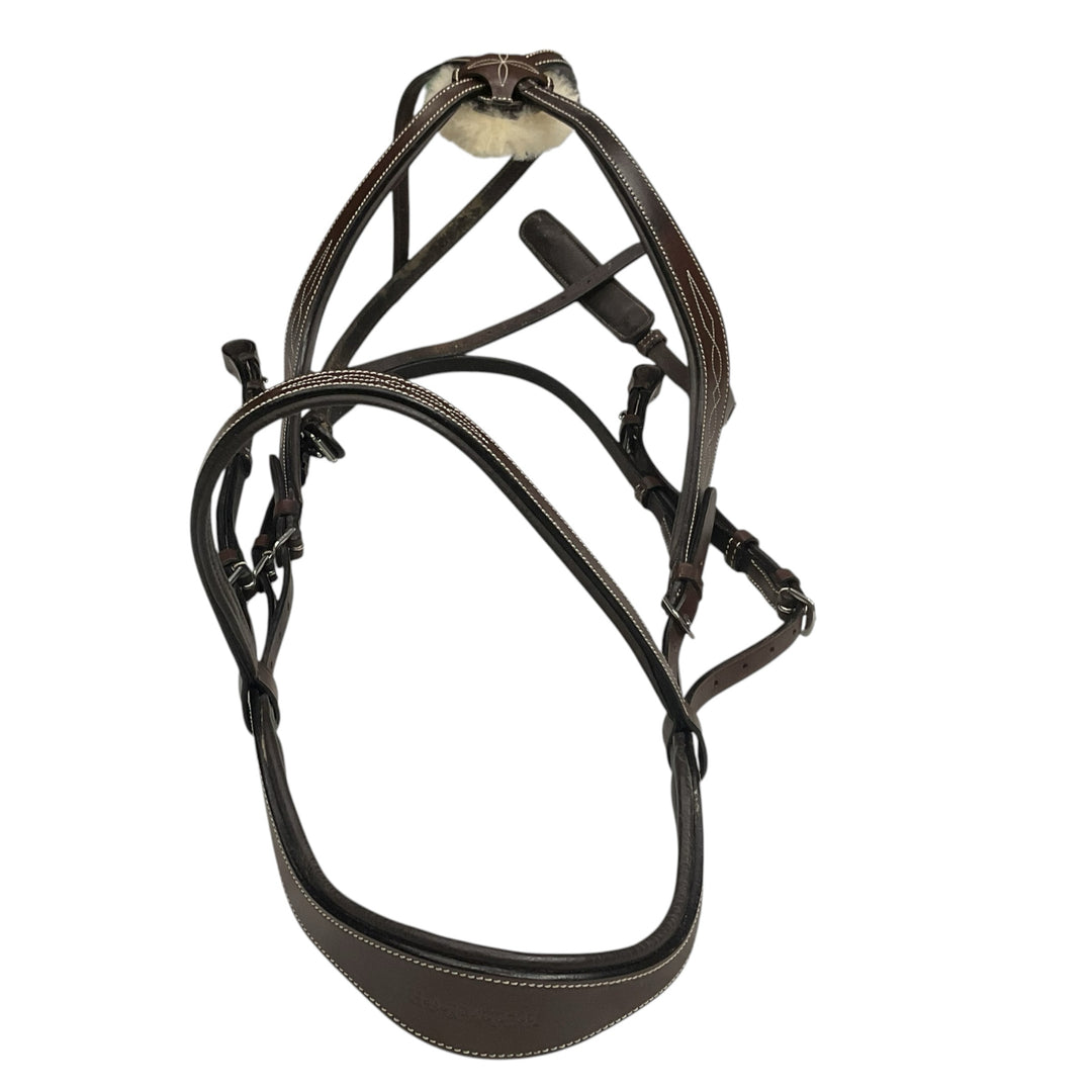 Harwich by Smartpak Horse Ergonomic Figure 8 Bridle Brown Used - H