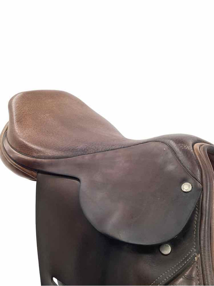 16.5" Smith Worthington wool flocked used close contact jumping saddle