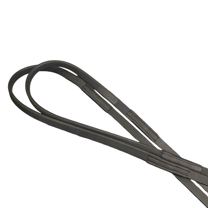 Stubben Slim Line 1/2" Rubber Reins Black New