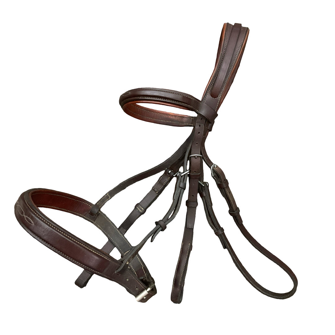 Devoucoux Small Padded Hunter Bridle Brown Used
