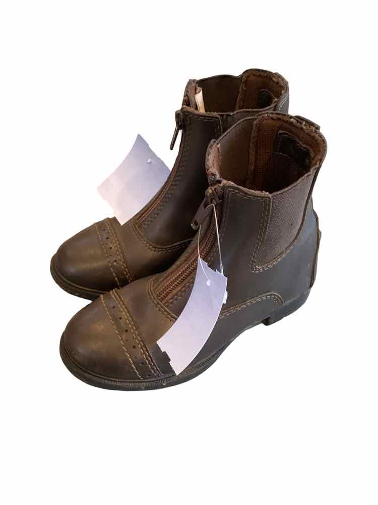 TUFF RIDER CHILD SHOE SIZE 12 BROWN PADDOCK BOOTS