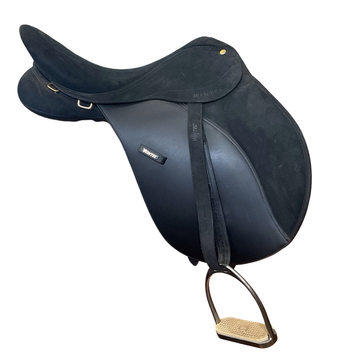 16.5" Wintec 2000 Adjustable Used All Purpose Saddle with Irons and Webbers