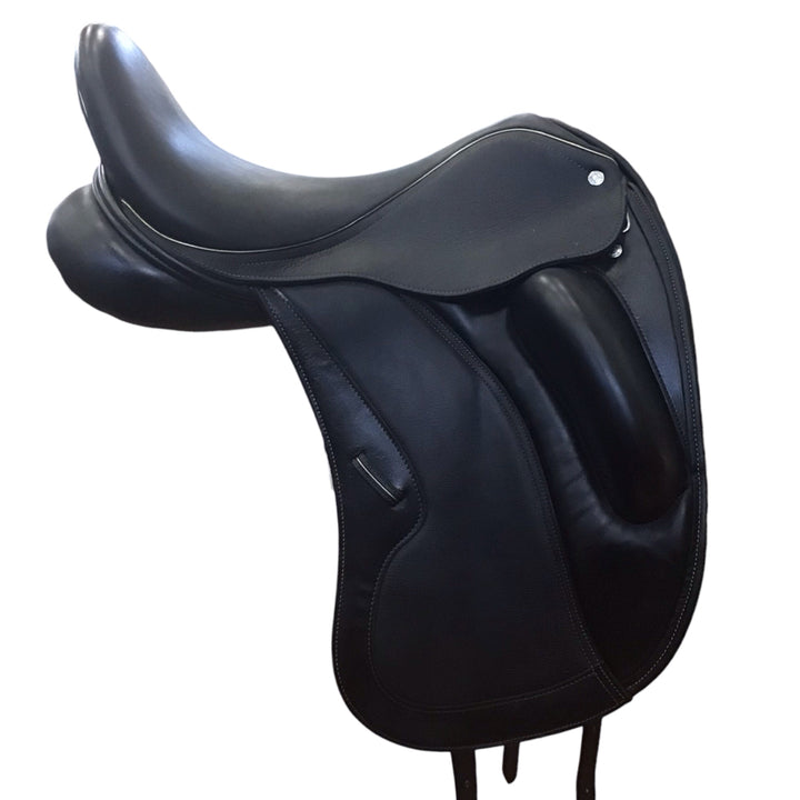 17.5" Custom Saddlery Gemini R Medium Used Dressage Saddle - H