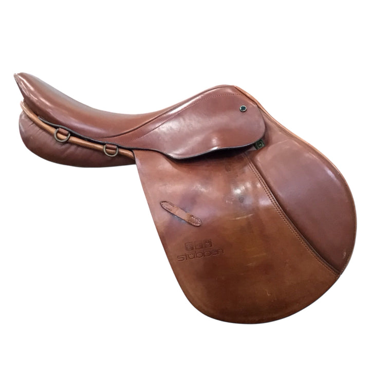 17.5" Stubben Edelweiss 31cm Med/Wide Used Hunter/Jumper Saddle - H