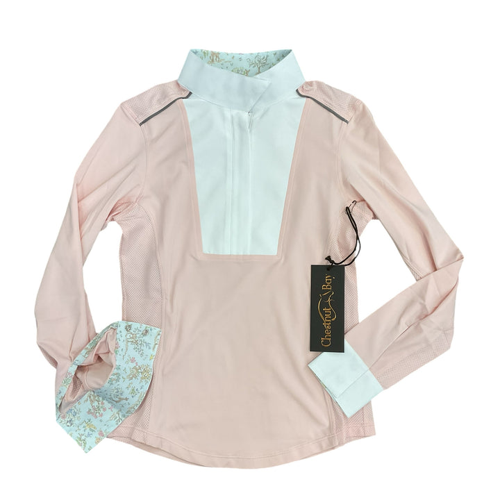 Chestnut Bay Child Medium SkyCool Liberty Youth Show Shirt Blush New - H