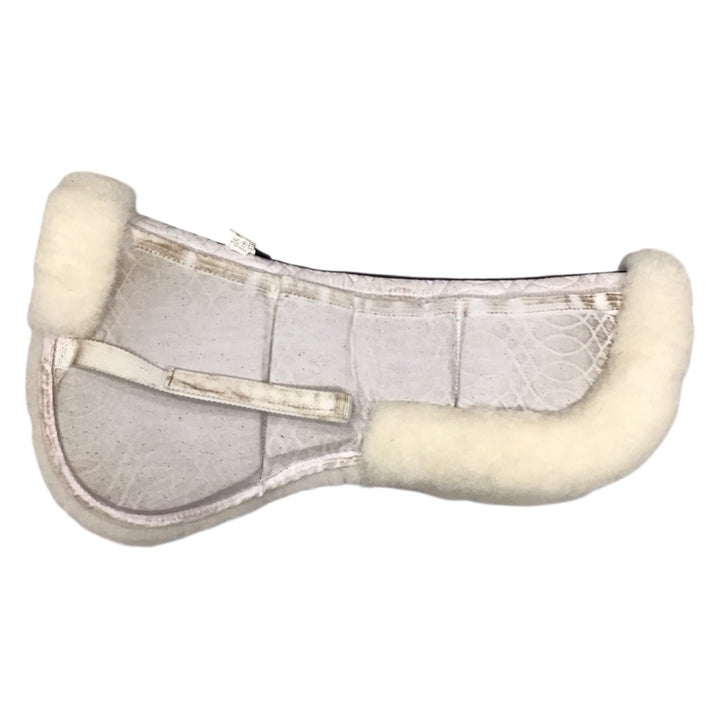 Ovation Europa Fleece Half Pad W/ Shims Large White Used - H
