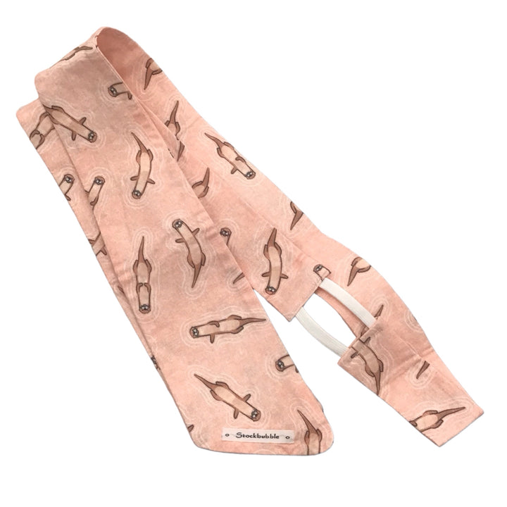 Stockbubble Pink Otter Stock Tie Like New - H