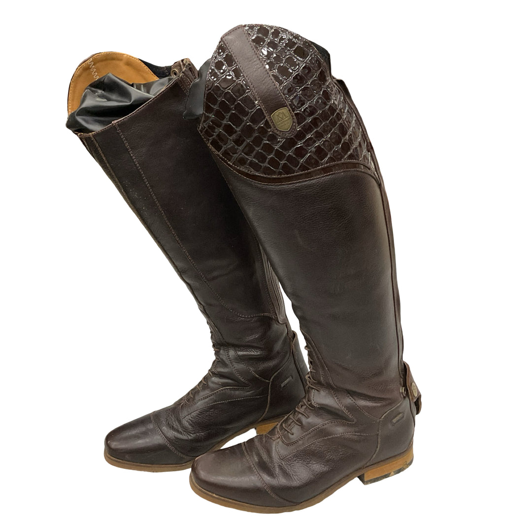 Mountain Horse Women's 8 Reg/Wide Sovereign Lux Field Boot Brown Used - H