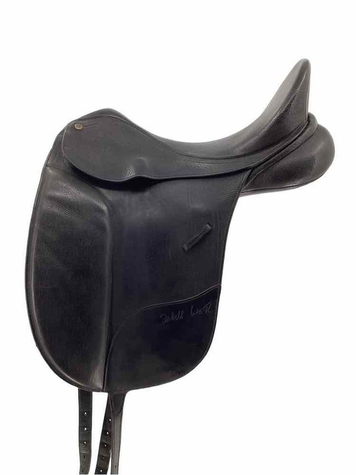 17" Bates used adjustable tree dressage saddle B