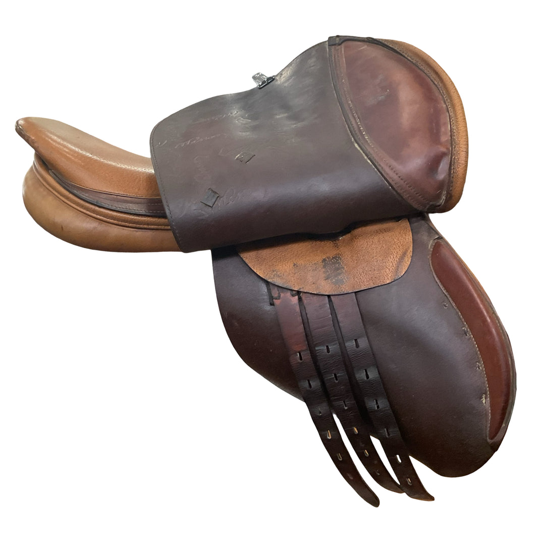 16.5" Pessoa Med/Narrow Used Hunter/Jumper Saddle