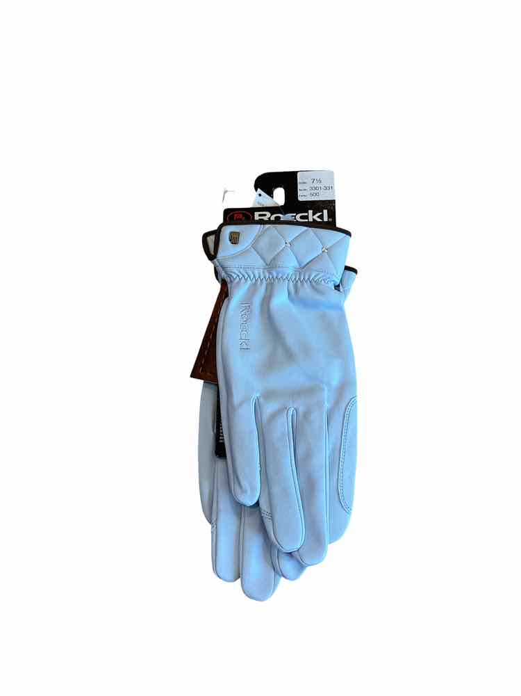 ROECKL 7.5 Lorena Suprema Crystal Gloves NEW B