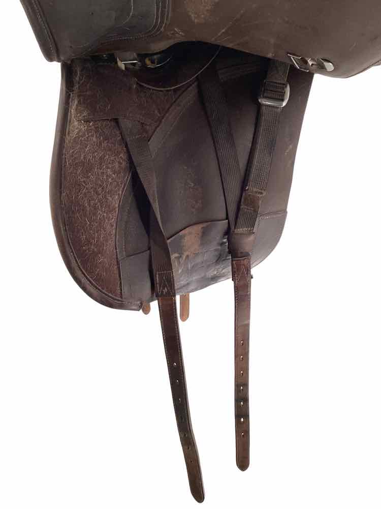 18" Bates adjustable tree used dressage saddle B