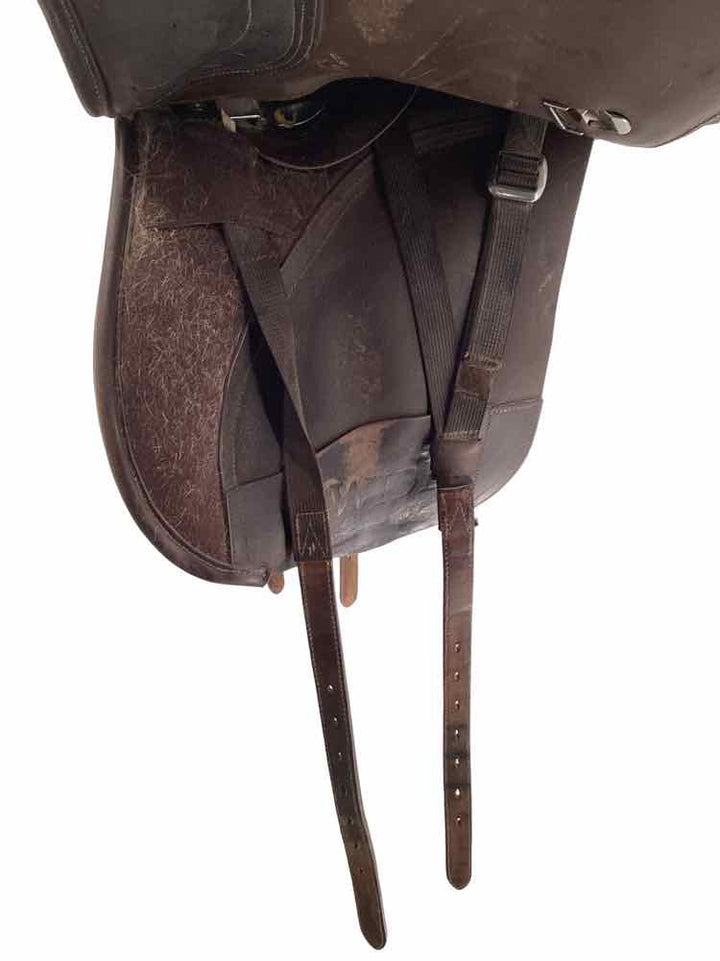 18" Bates adjustable tree used dressage saddle B