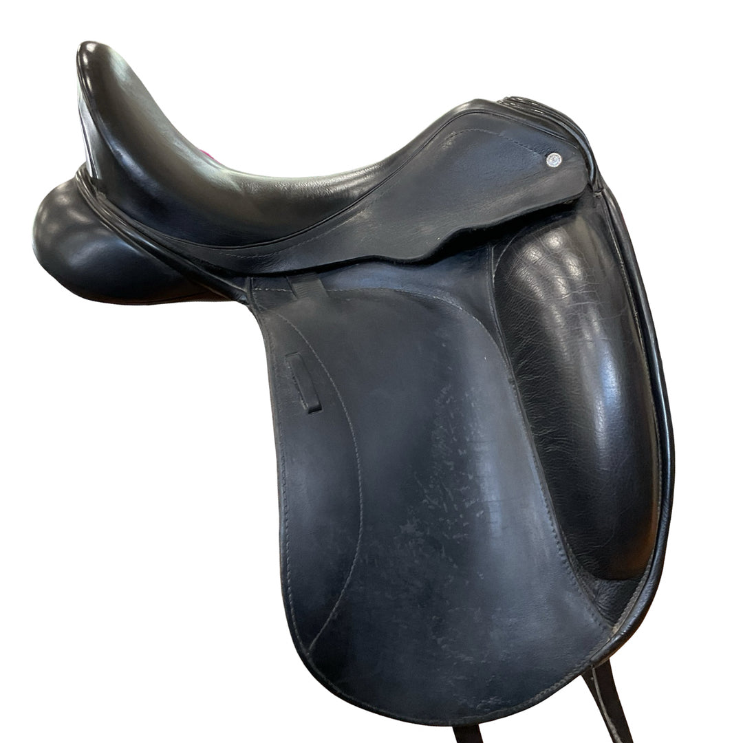 17" Custom Saddlery Advantage Medium Used Dressage Saddle