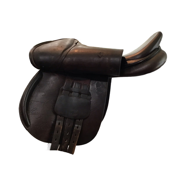 17.5" Pessoa Rodrigo Medium ADJ Tree Used Close Contact Saddle - C