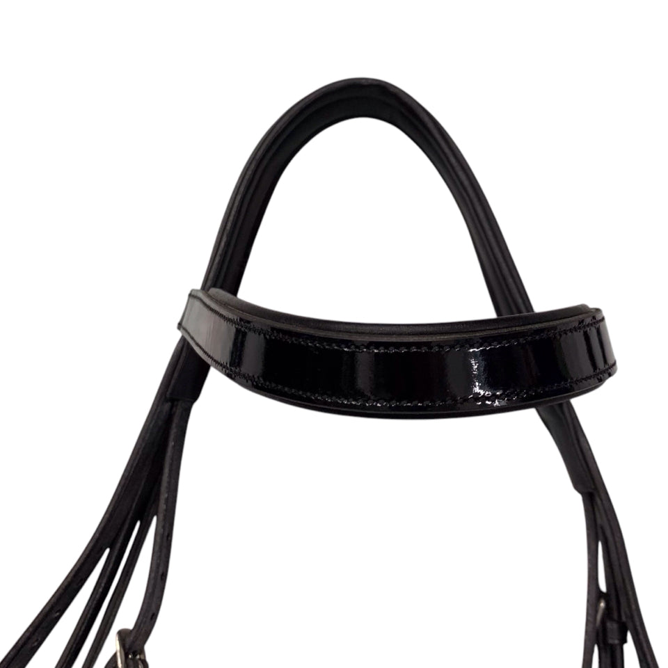 Vespucci Oversized Patent Leather Weymouth Bridle New - H