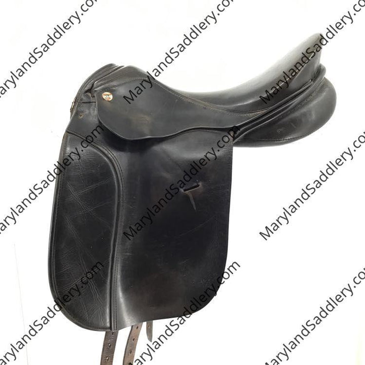 18" Karl Niedersuss Wide Used Dressage Saddle - B