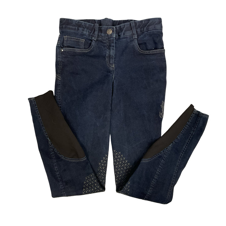 Equiline Women's IT40 Ridetex Knee Patch Denim Schooling Breech Used